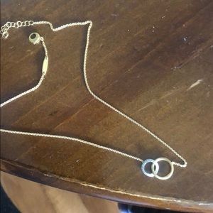 18kt yellow gold and diamond necklace